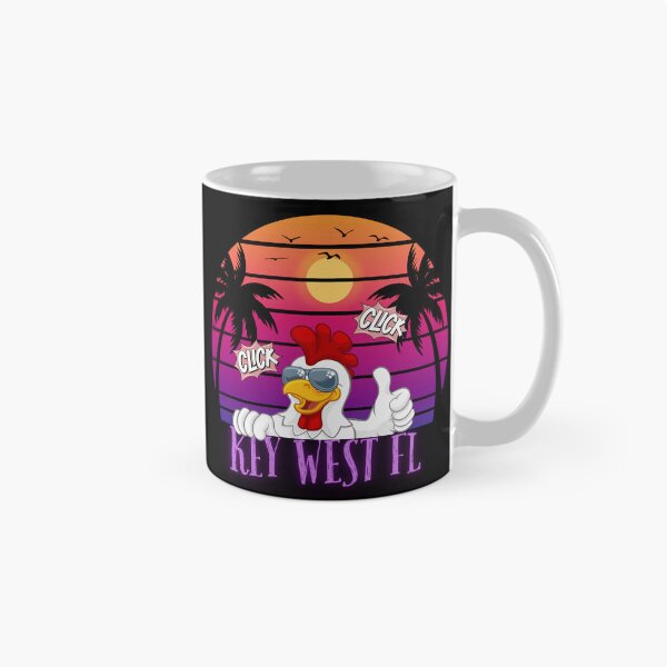 Item preview, Cool Key West Florida Chicken Retro – Tropical Vacation Cruiser Team designed and sold by The Art of Kkatarynka.