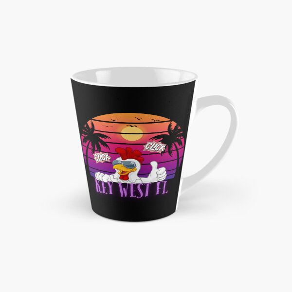 Item preview, Cool Key West Florida Chicken Retro – Tropical Vacation Cruiser Team designed and sold by The Art of Kkatarynka.