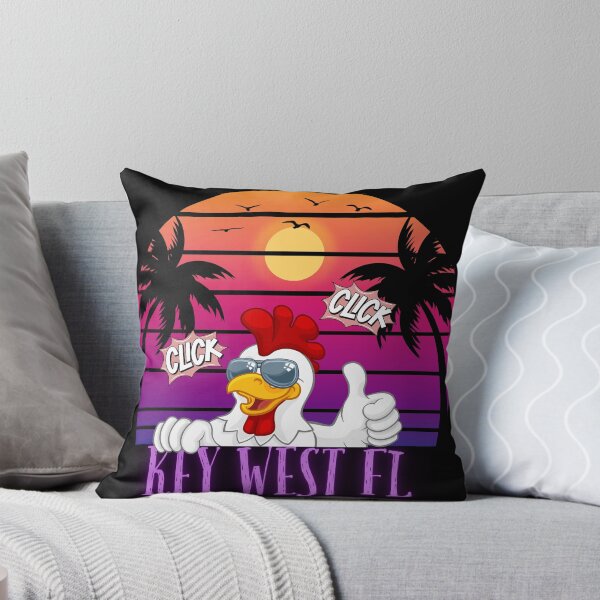 Item preview, Cool Key West Florida Chicken Retro – Tropical Vacation Cruiser Team designed and sold by The Art of Kkatarynka.