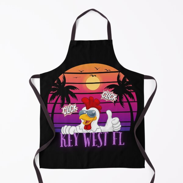 Item preview, Cool Key West Florida Chicken Retro – Tropical Vacation Cruiser Team designed and sold by The Art of Kkatarynka.