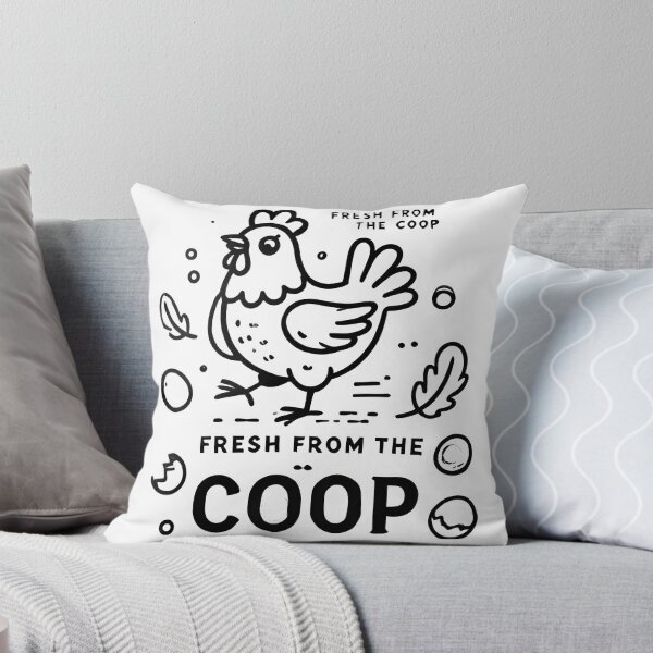 Item preview, Fresh From the Coop Minimalist Outline Chicken Art designed and sold by The-T-In-Retro.