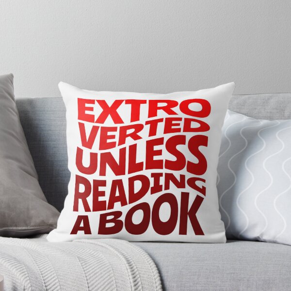 Item preview, Extroverted Unless Reading a Book Cherry Red Bookish designed and sold by humnoo.