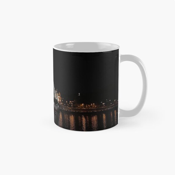 Item preview, Liberty Freedom Bridge in Budapest, Hungary at Night  designed and sold by beccainskeep.