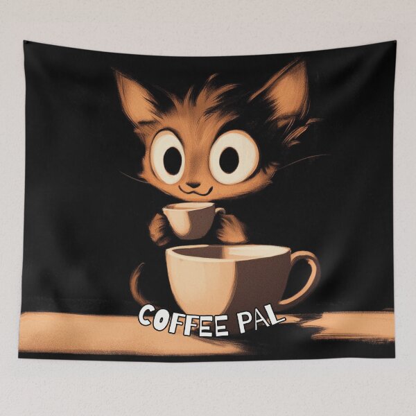 Item preview, Coffee Pal. Cute Kitten design. Text Version. designed and sold by Shoot-The-Moon.
