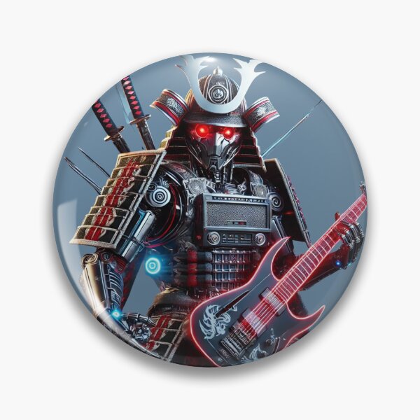 Artikelvorschau, Rock Samurai Roboter im Kimono – Fusion aus Tradition und Futurismus – Modell 3 entworfen und verkauft von NeonBot_Shop.