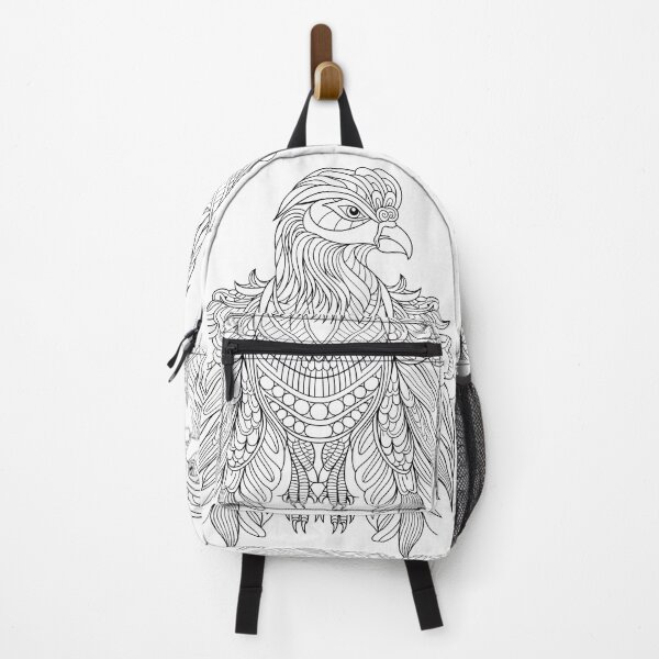 Item preview, Eagle Coloring Page Pattern designed and sold by DavidColoring.