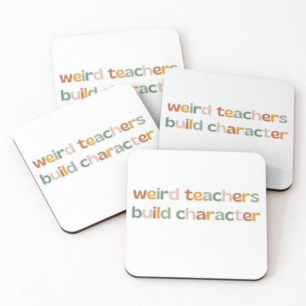 Item preview, Weird Teachers Build Character, retro teachers designed and sold by faridman.
