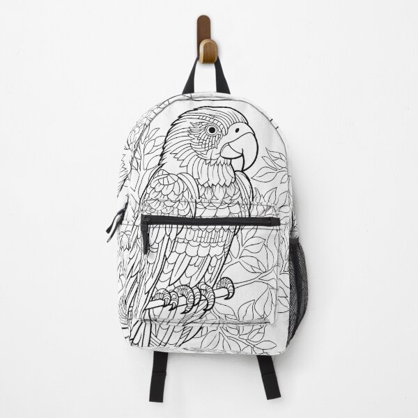 Item preview, Parrot #5 Coloring Page Pattern designed and sold by DavidColoring.
