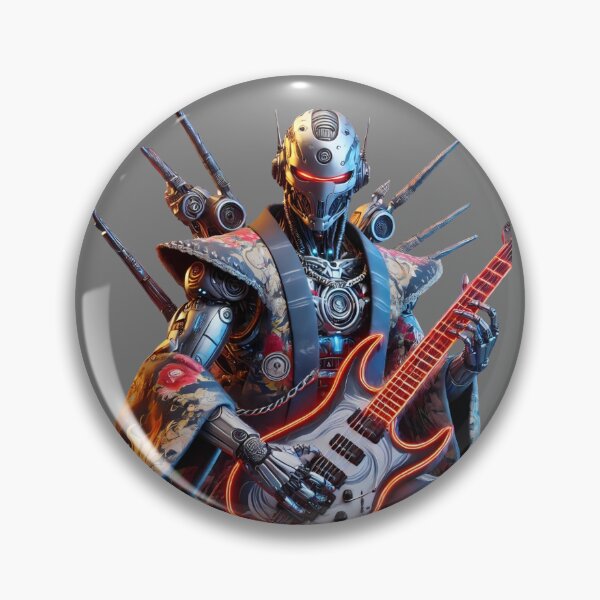 Artikelvorschau, Rock Samurai Roboter im Kimono – Fusion aus Tradition und Futurismus – Modell 4 entworfen und verkauft von NeonBot_Shop.
