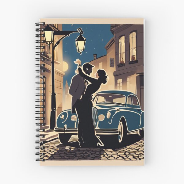 Item preview, "A Couple Dancing Under a Streetlight on a Cobblestone Street" designed and sold by Filmcharlie-Shop.