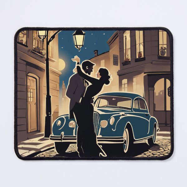 Item preview, "A Couple Dancing Under a Streetlight on a Cobblestone Street" designed and sold by Filmcharlie-Shop.