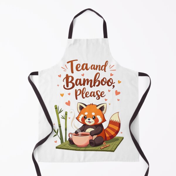 Item preview, Red Panda Drinking Tea - Tea and Bamboo pleas designed and sold by Bulwshop.