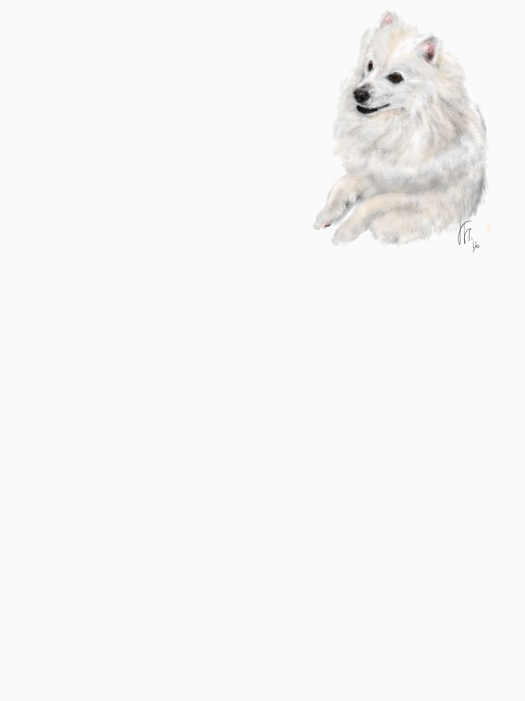 Happy American Eskimo Dog by LITDigitalArt