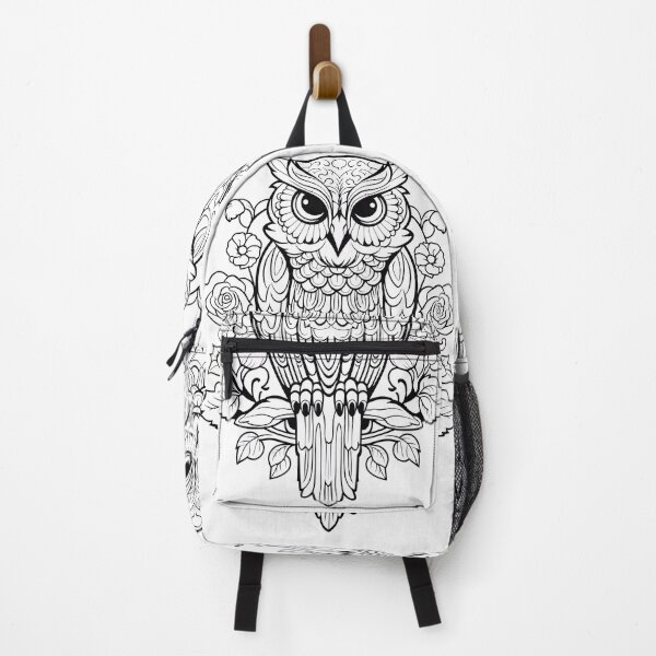Item preview, Owl #6 Coloring Page Pattern designed and sold by DavidColoring.
