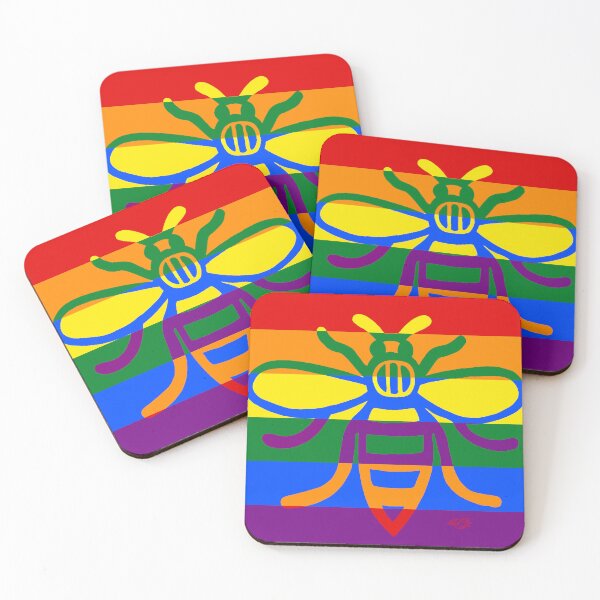 Item preview, Manchester Worker Bee Multicoloured LGBT 2020 designed and sold by MarkEdz.