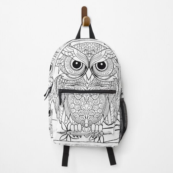 Item preview, Owl #10 Coloring Page Pattern designed and sold by DavidColoring.