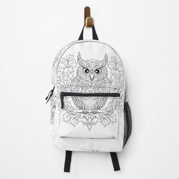 Item preview, Owl #11 Coloring Page Pattern  designed and sold by DavidColoring.