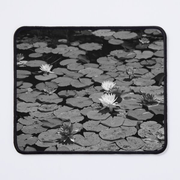 Item preview, Water Lilies 2 (B/W) designed and sold by Crystal Vision Photo Art.