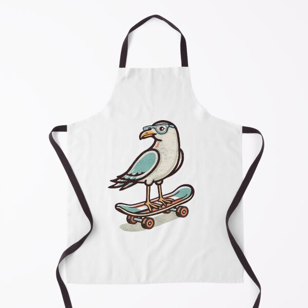 Item preview, Seagull on a Skateboard Retro Beach Style designed and sold by shufti.