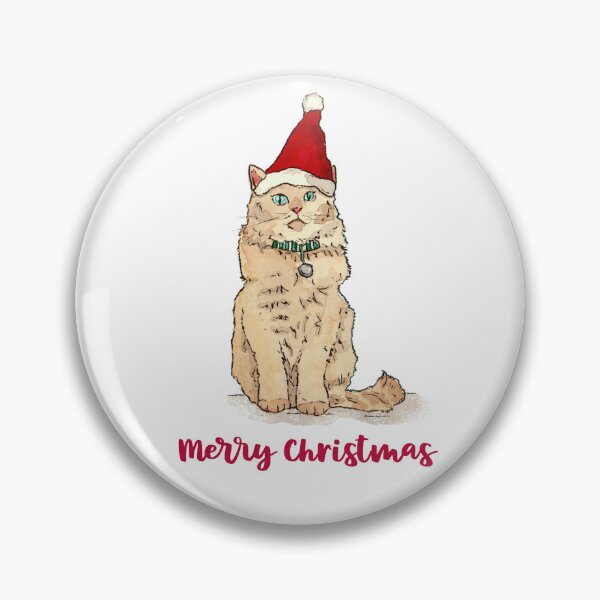 Item preview, Merry Christmas Cat designed and sold by inKseparable.