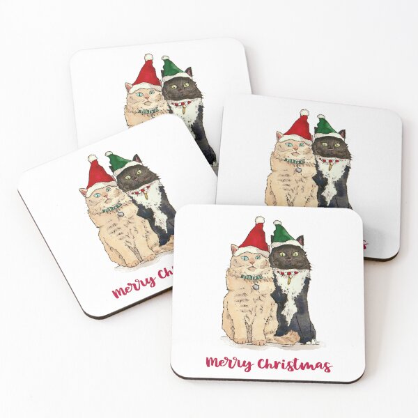 Item preview, Merry Christmas Cats designed and sold by inKseparable.