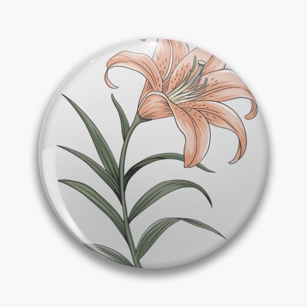 Item preview, FLOR LÍRIO COR LARANJA PASTEL FUNDO BRANCO DESENHO designed and sold by khufra1.