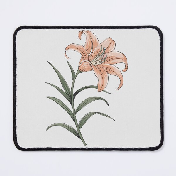 Item preview, FLOR LÍRIO COR LARANJA PASTEL FUNDO BRANCO DESENHO designed and sold by khufra1.