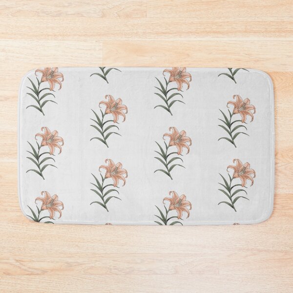 Item preview, FLOR LÍRIO COR LARANJA PASTEL FUNDO BRANCO DESENHO designed and sold by khufra1.