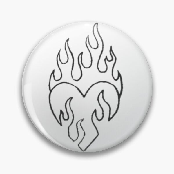 Item preview, Flaming heart designed and sold by ScottyGArtisty.
