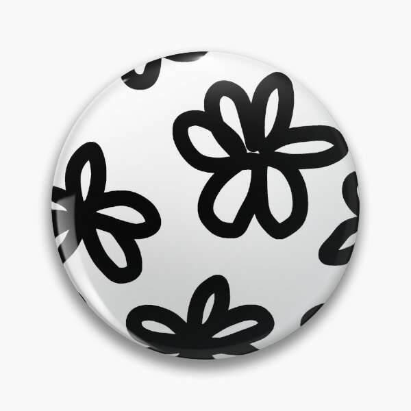 Item preview, Black daisy flower and white black ground designed and sold by NotJoyEveryday.