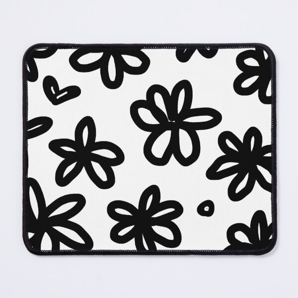 Item preview, Black daisy flower and white black ground designed and sold by NotJoyEveryday.