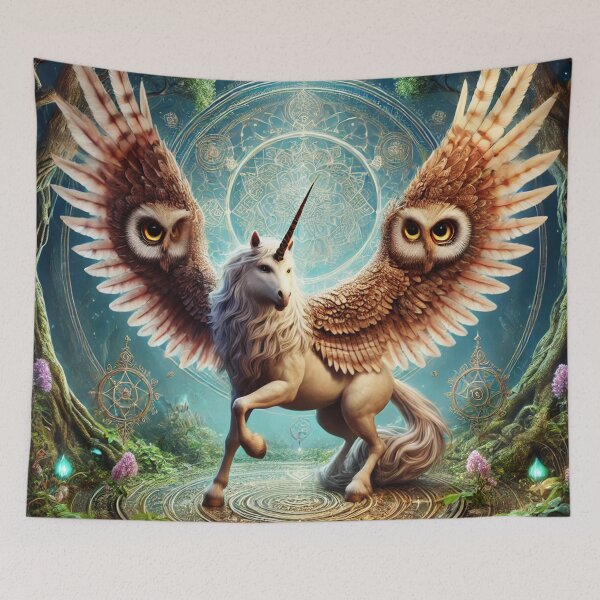 Item preview, Majestic Owlicorn of the Enchanted Forest designed and sold by Fantasy Horseys.