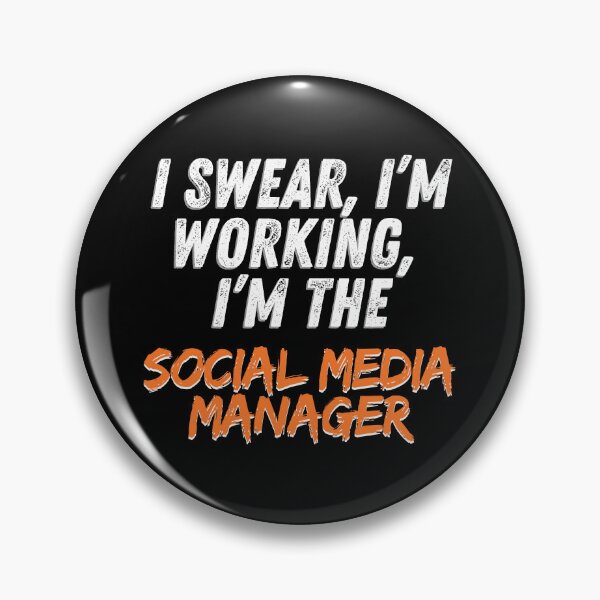 Item preview, I swear I'm working, I'm the social media manager designed and sold by Tshirt-Zone.