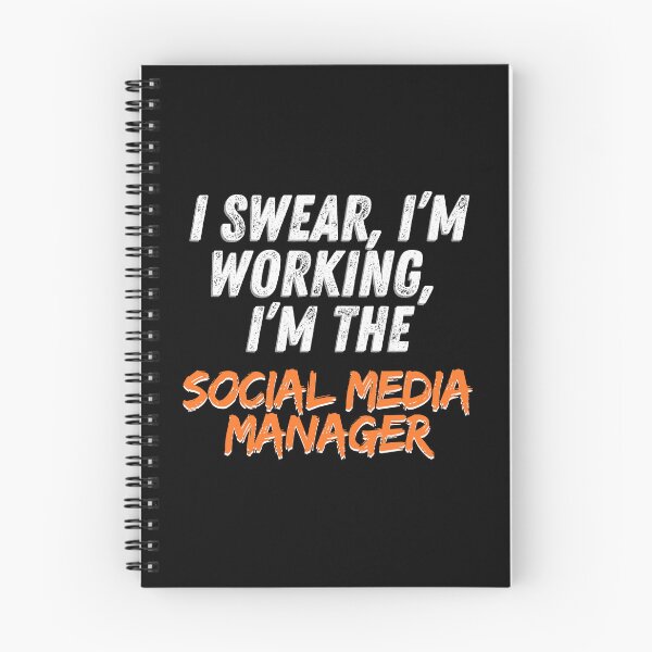 Item preview, I swear I'm working, I'm the social media manager designed and sold by Tshirt-Zone.
