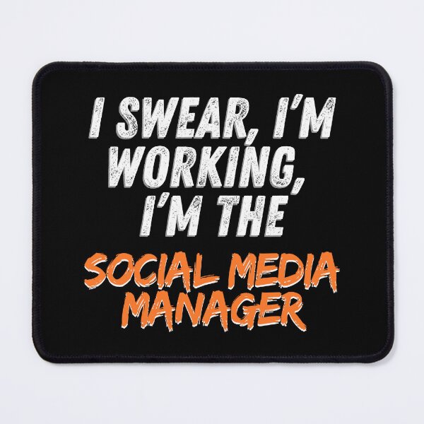 Item preview, I swear I'm working, I'm the social media manager designed and sold by Tshirt-Zone.