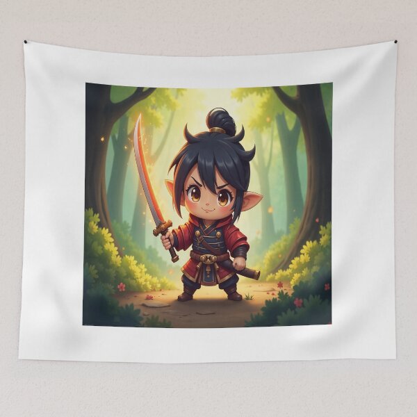 Item preview, Worrier Chibi designed and sold by Poonamstylehub.