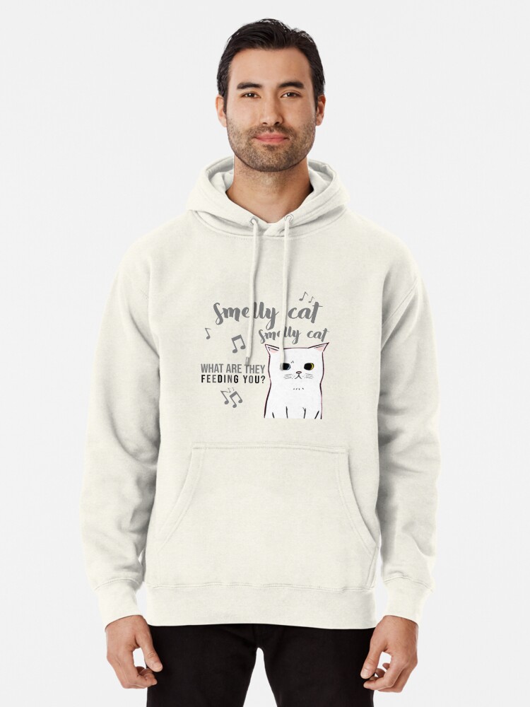 Smelly Cat Crew Neck Sweatshirt What are they feeding you NOFO_02716