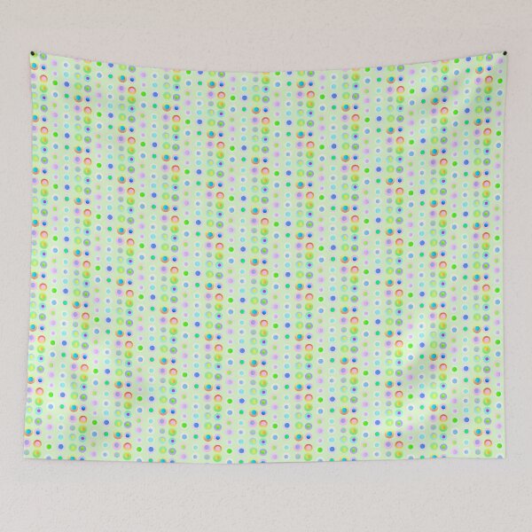 Item preview, Modern futuristic greenish abstract dots |  Artistic light green artsy aesthetic circles pattern designed and sold by lausn.