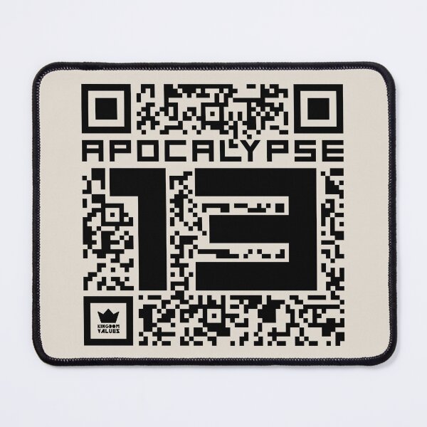Item preview, Apocalypse 13 QR Code the Number of the Beast 666 designed and sold by kingdomvalues.