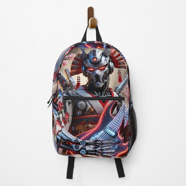 Item preview, Rock Samurai Robots in Kimono – Fusion of Tradition and Futurism - Model 6 designed and sold by NeonBot_Shop.