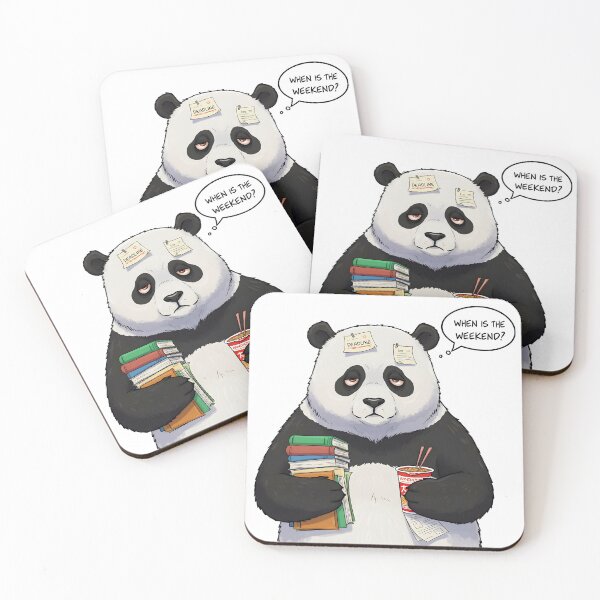 Item preview, Stressed-Out Panda with Deadline Chaos designed and sold by RUMOOROZ.