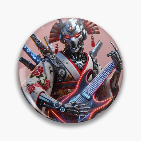 Artikelvorschau, Rock Samurai Roboter im Kimono – Fusion aus Tradition und Futurismus – Modell 6 entworfen und verkauft von NeonBot_Shop.
