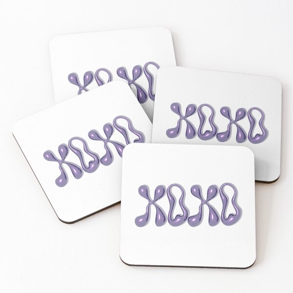 Item preview, XOXO, Valentines Day, Metallic Sticker designed and sold by FoxandRabbit.