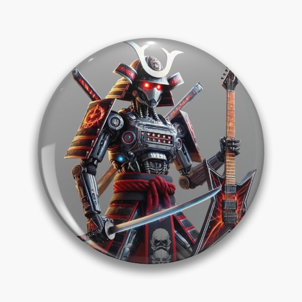 Artikelvorschau, Rock Samurai Roboter im Kimono – Fusion aus Tradition und Futurismus – Modell 5 entworfen und verkauft von NeonBot_Shop.