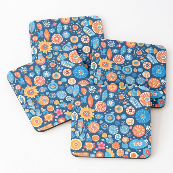 Item preview, Colorful Abstract Pattern with Flowers and Shapes designed and sold by LoveingShop.
