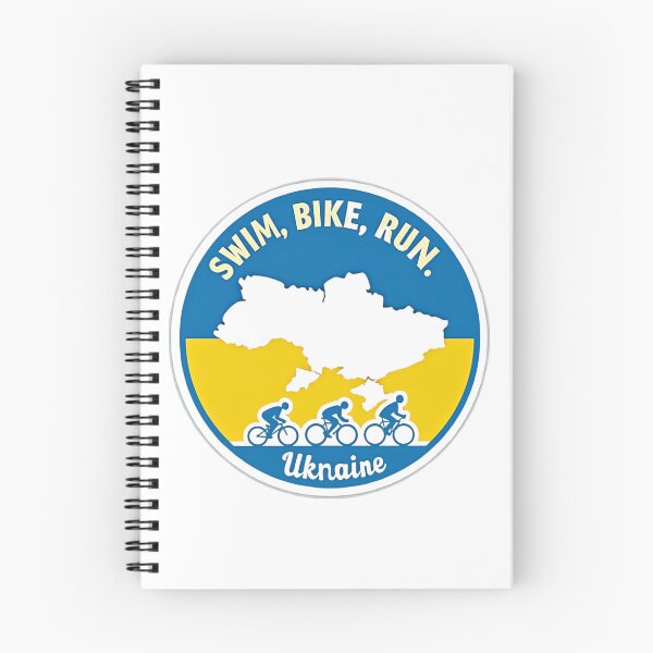 Item preview, Swim, Bike, Run Ukraine – National Pride Athlete Gear designed and sold by Triathlongram.