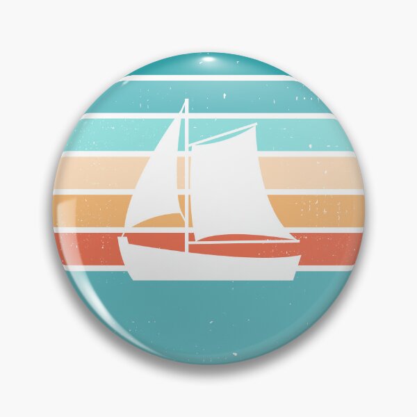 Item preview, Distressed Retro Sunset + Sailboat Design designed and sold by NataliePaskell.