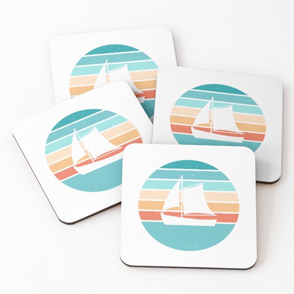 Item preview, Distressed Retro Sunset + Sailboat Design designed and sold by NataliePaskell.