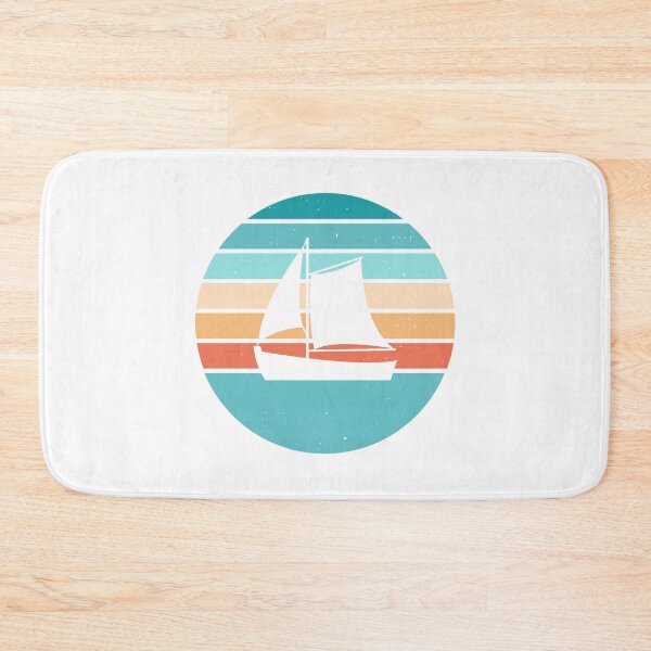 Item preview, Distressed Retro Sunset + Sailboat Design designed and sold by NataliePaskell.