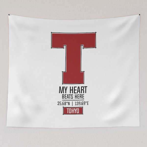Item preview, TOKYO MY HEART BEATS HERE WHITE designed and sold by LMAGARMENTS.